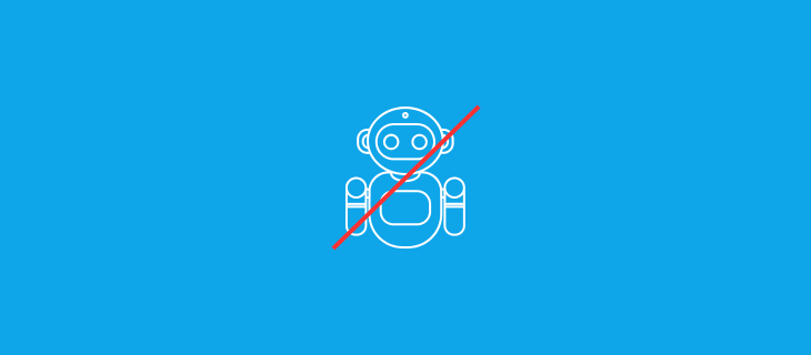 No AI content policy